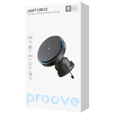 Proove Light Circle Car Mount with Wireless Charger