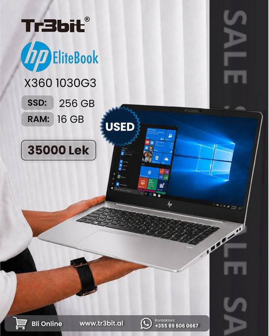 HP EliteBook x360 1030 G3 – 16GB RAM – 256GB SSD